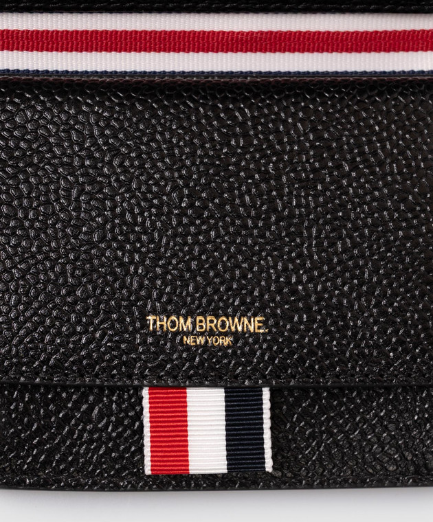 Thom Browne Чорне шкіряне портмоне MAW062A00198 зображення 4