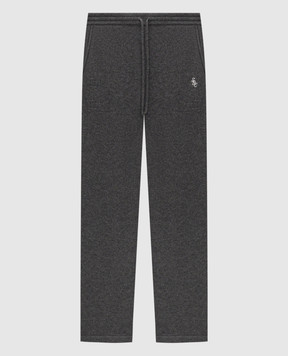 Sporty & Rich Серые брюки SRC из кашемира и шерсти PA05962302GY04