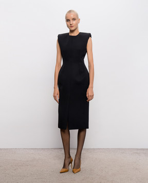 Thierry Mugler Чорна сукня з вовни 26F1RO18691020