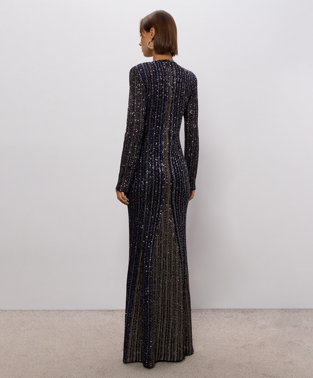 Missoni Чорна сукня максі з паєтками DS26WG0SBK01KR зображення 3