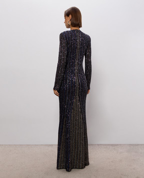 Missoni Чорна сукня максі з паєтками DS26WG0SBK01KR