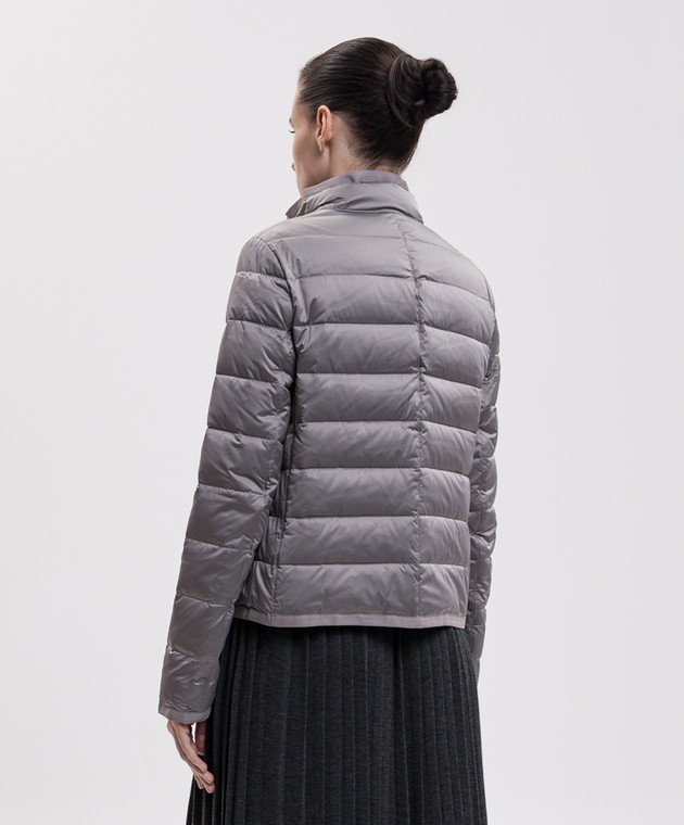 Be Florence Серая стеганная пуховая куртка BE2621 изображение 4