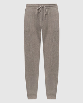 Brunello Cucinelli Бежевые джоггеры из кашемира M22704849G
