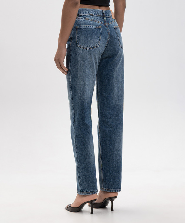 Magda Butrym Сині джинси з ефектом потертості DENIM11PANTS213726 зображення 4