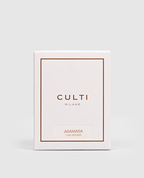 Culti Milano Оранжевый автомобильный диффузор ARAMARA с кожаным чехлом и сменным наполнителем PCDAUTARA73X53ORA0000