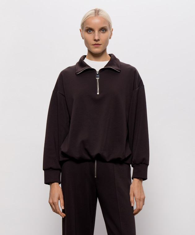 Dondup Коричневый свитшот с молнией F529KS0027DXXX изображение 3