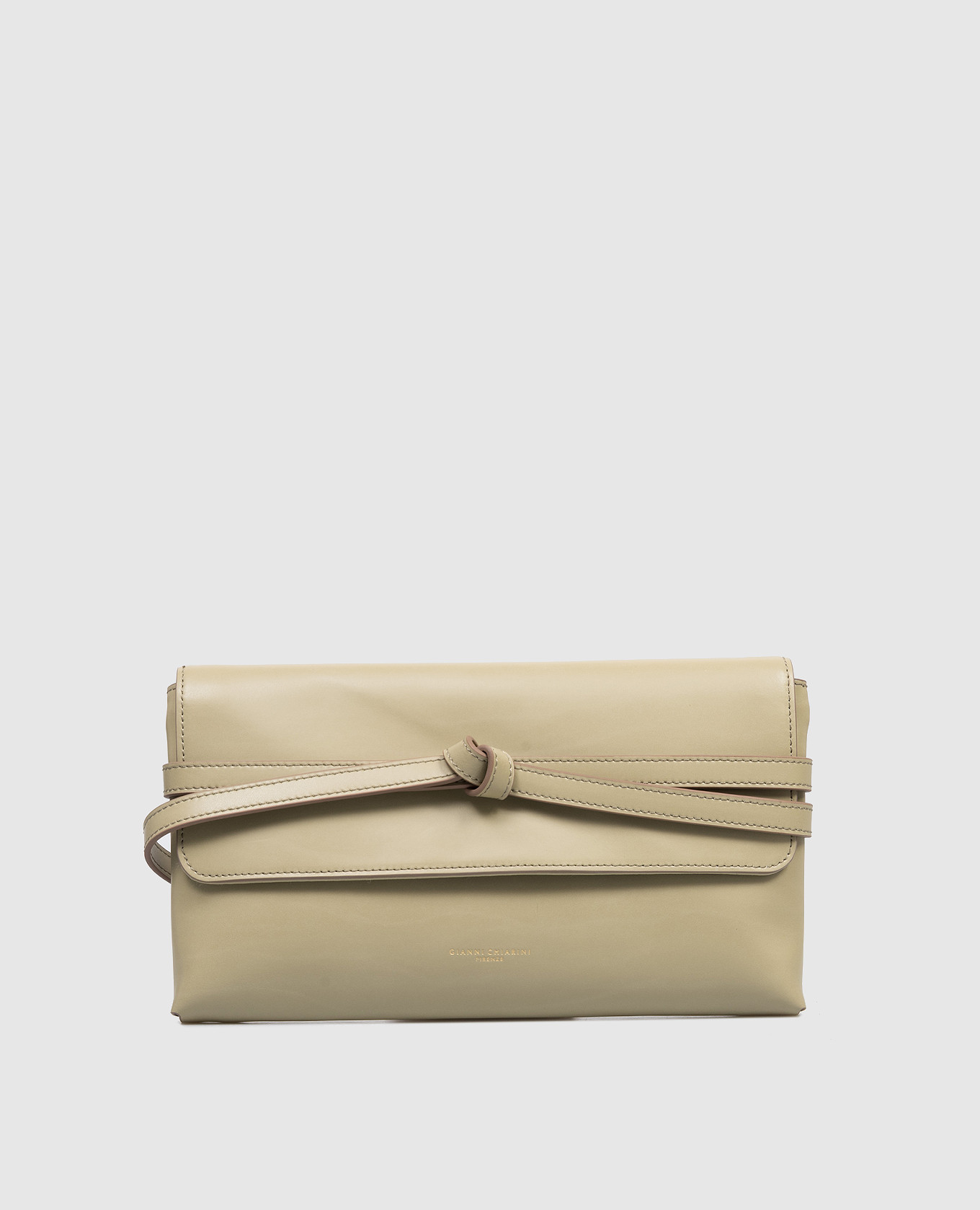 Кожаная сумка Belty цвета хаки