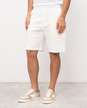 C.P. Company Білі шорти з вишивкою логотипа MSB029A005086W