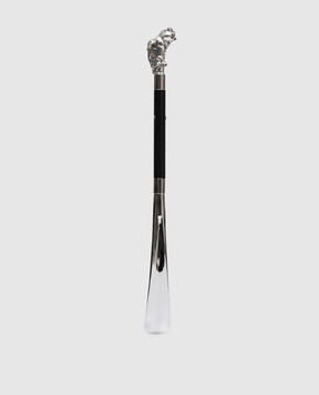 Pasotti Черный рожок для обуви Silver Owl PFPEXXCSF02