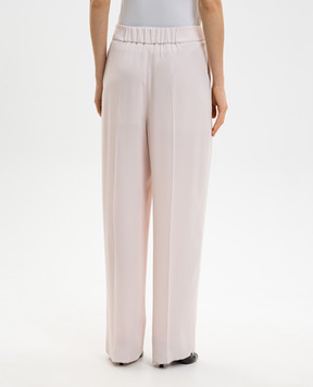 Agnona Рожеві штани із шовком T71008XU5074