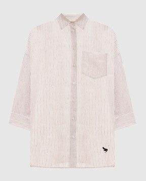 Max Mara Weekend Рубашка PANETTO из льна в полоску WKDPANETTO