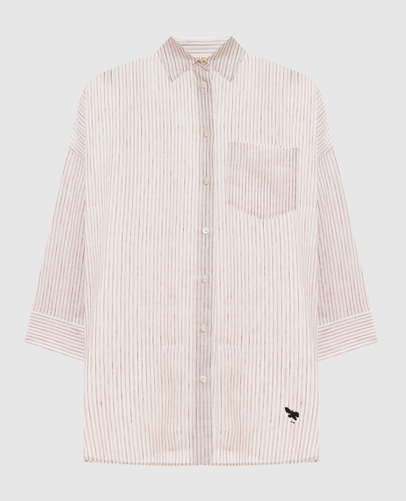 Рубашка PANETTO из льна в полоску