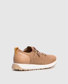 Doucal's Коричневые комбинированные кроссовки с логотипом DU3222SYDNPZ830