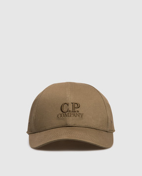 C.P. Company Детская кепка хаки с вышивкой логотипа CPX005LOA04
