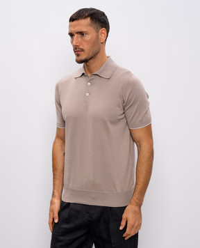 Brunello Cucinelli Бежеве поло M29800125
