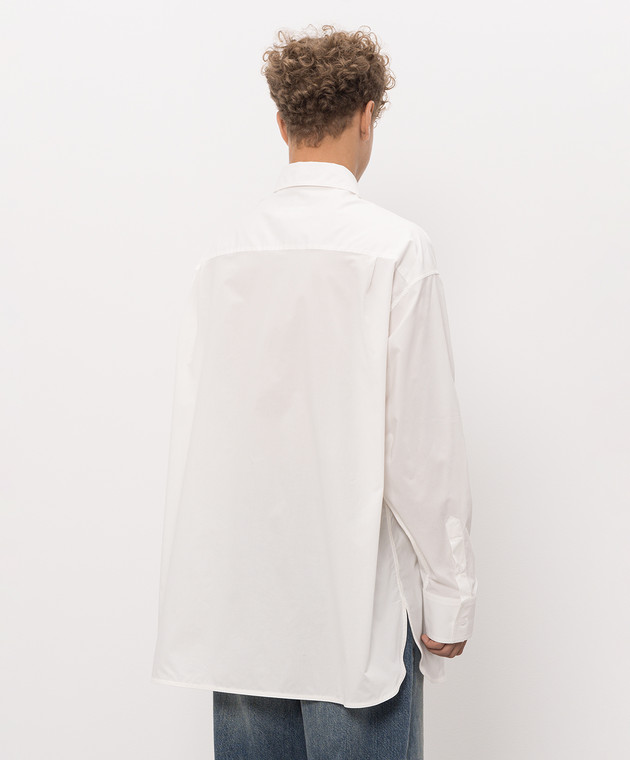 Maison Margiela MM6 Белая рубашка с принтом SH0DT0060M36013 изображение 4