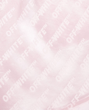 Off-White Дитячі рожеві шорти з візерунком логотипа 44GCB009S26F002