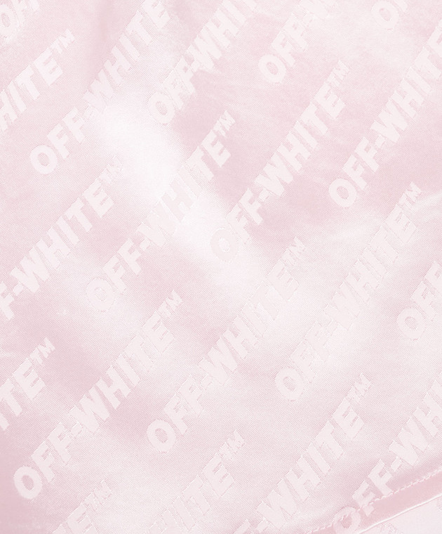 Off-White Дитячі рожеві шорти з візерунком логотипа 44GCB009S26F002 зображення 3