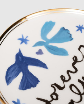 Bitossi Home Белая фарфоровая тарелка для хлеба Forever Always FTB00270