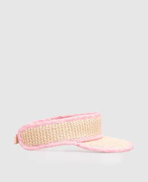 Fendi Бежевая кепка с вышивкой логотипа JUP083AWM3