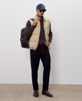 Brunello Cucinelli Коричневий светр з кашеміру M2274100