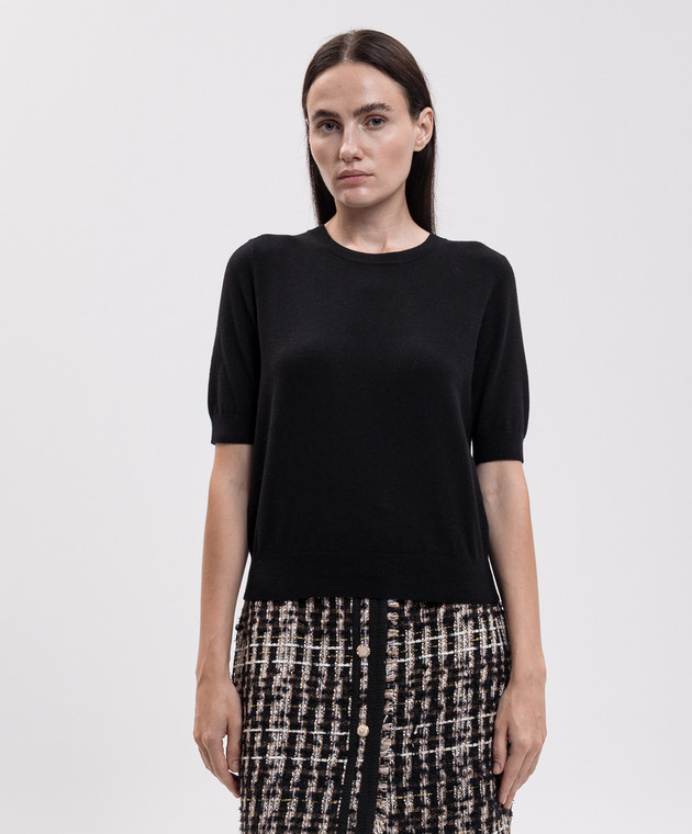 Twinset Черный комплект из кардигана и топа 262AP3260 изображение 4