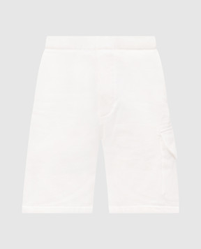 C.P. Company Білі шорти з вишивкою логотипа MSB029A005086W