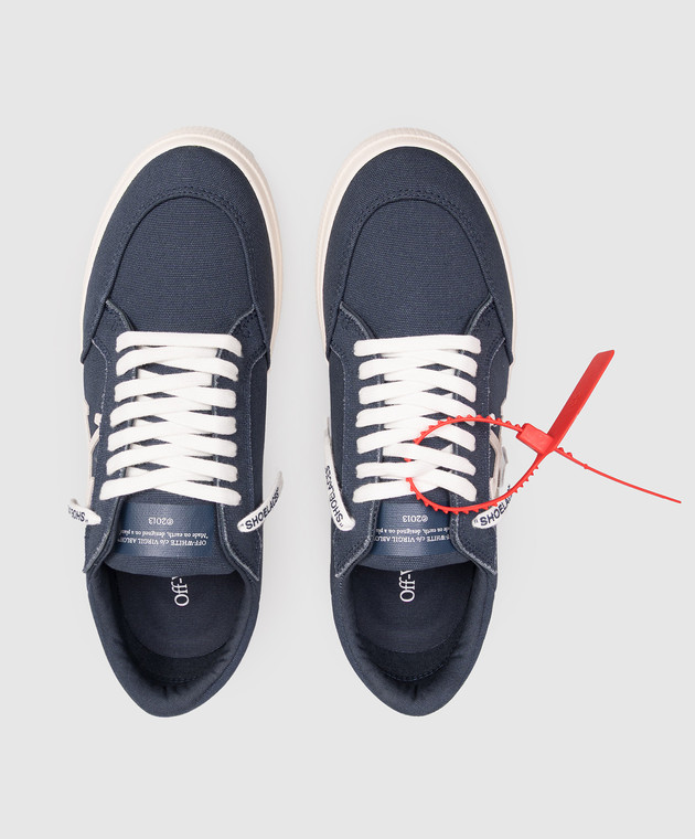 Off-White Сині кросівки Vulcanized OMIA293S26FAB001 зображення 4