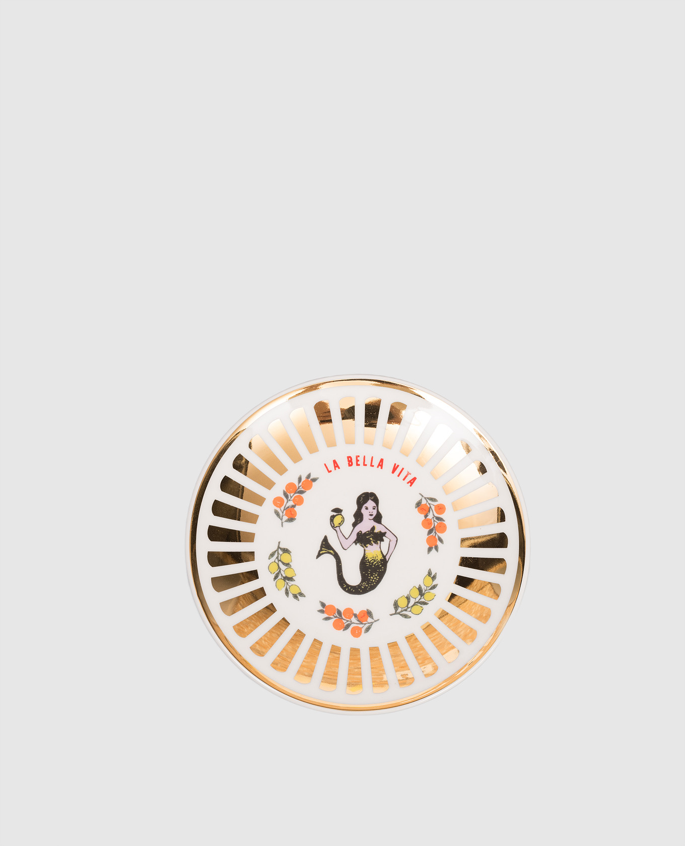 

Белая фарфоровая сувенирная тарелка Mermaid, Белый, Сувениры