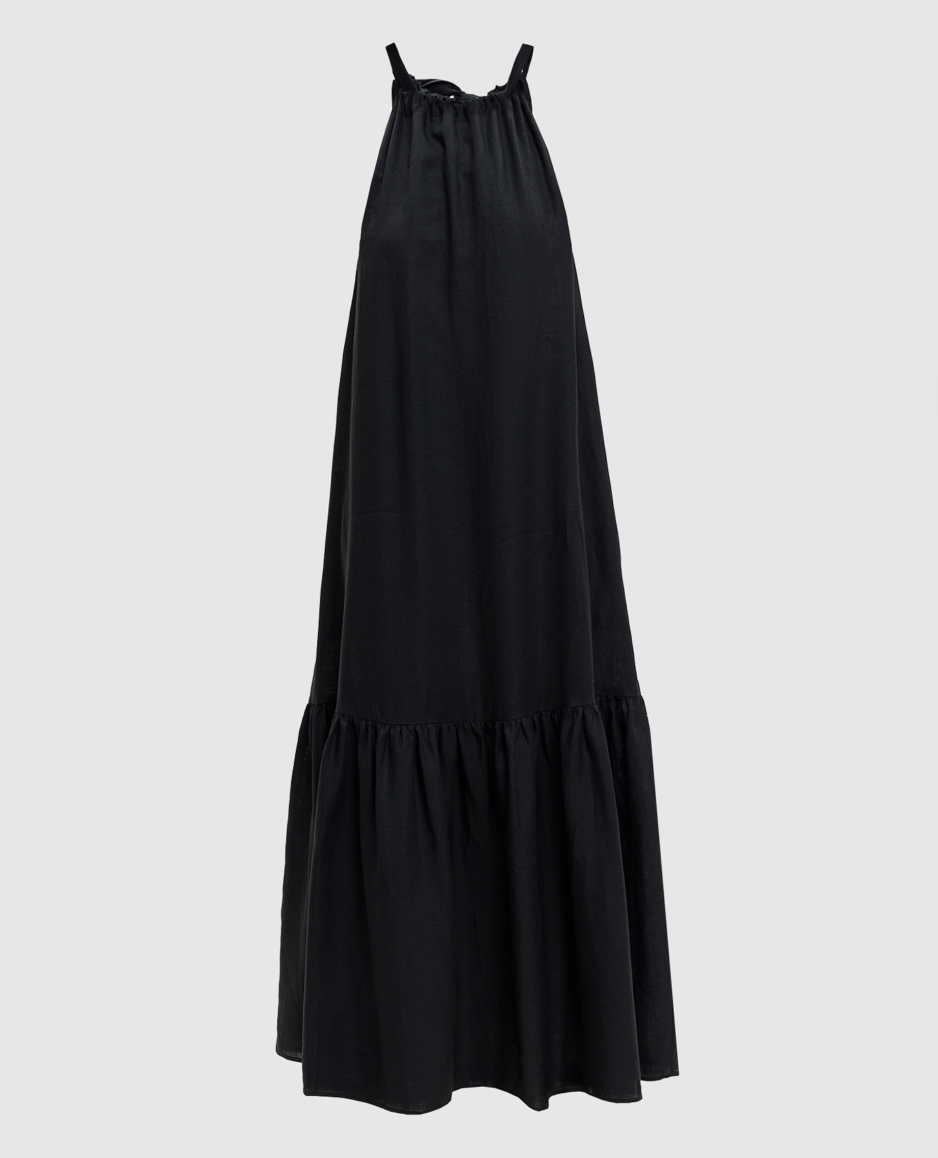 

Черное платье Ibiza из льна, Черный, Повседневные платья