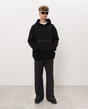 Maison Margiela MM6 Черные худи с принтом логотипа SH0GU0049M25025