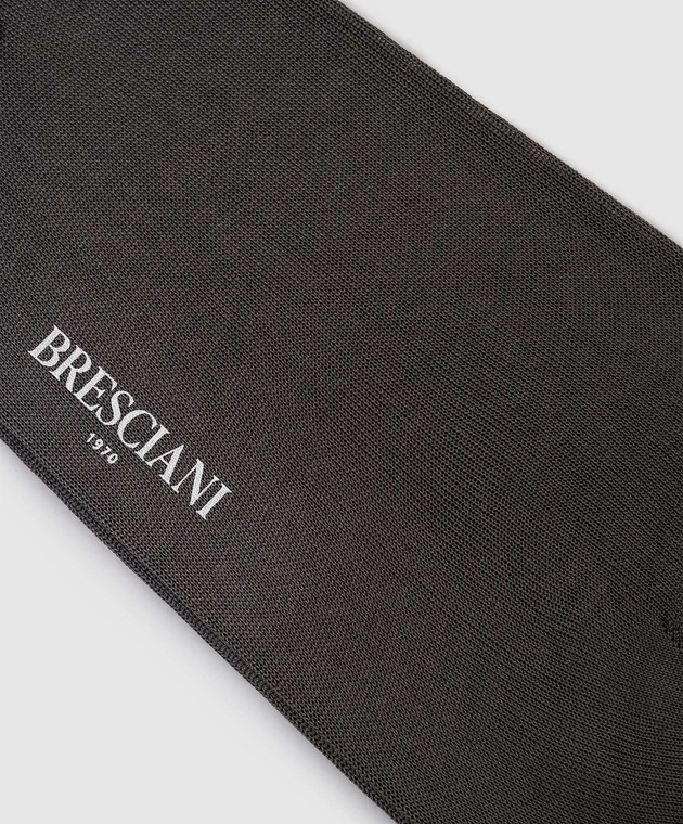Bresciani Сірі короткі шкарпетки з бавовни MP009RI0006BR зображення 2
