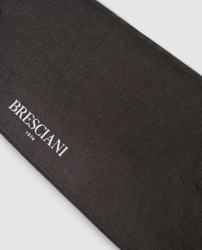 Bresciani Сірі короткі шкарпетки з бавовни MP009RI0006BR