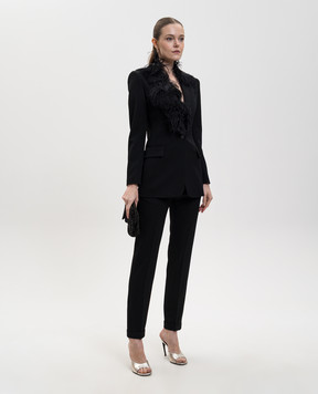 The Attico Чорні штани з вовни 260WCP00289WWW065AA