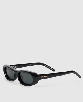 Saint Laurent Черные очки 557 SHADE PLUMP A003CXY9958