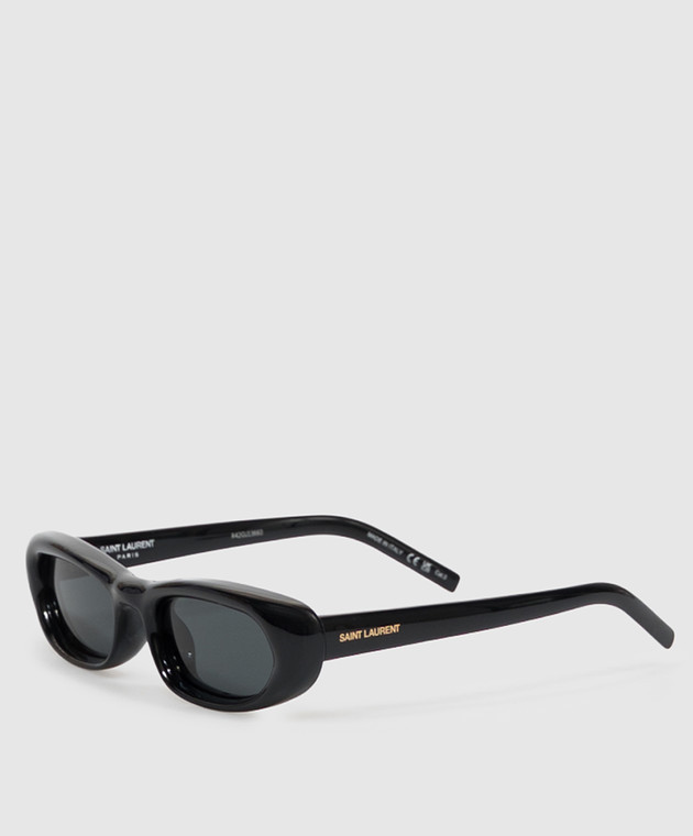 Saint Laurent Черные очки 557 SHADE PLUMP A003CXY9958 изображение 3