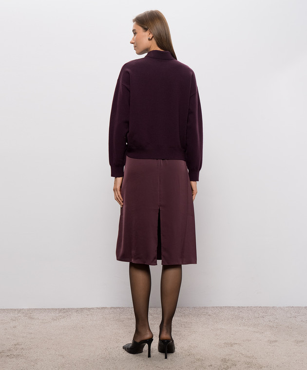 3.1 Phillip Lim Фиолетовое платье-поло F26170649UMC изображение 4