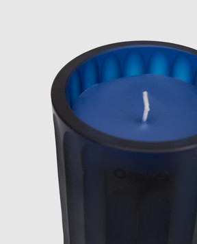 Onno Свічка Royal Blue XS з ароматом Ginger Fig в скляному свічнику ON280G