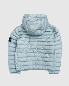 Stone Island Детская голубая куртка с патчем логотипа L1S164100009S00241012