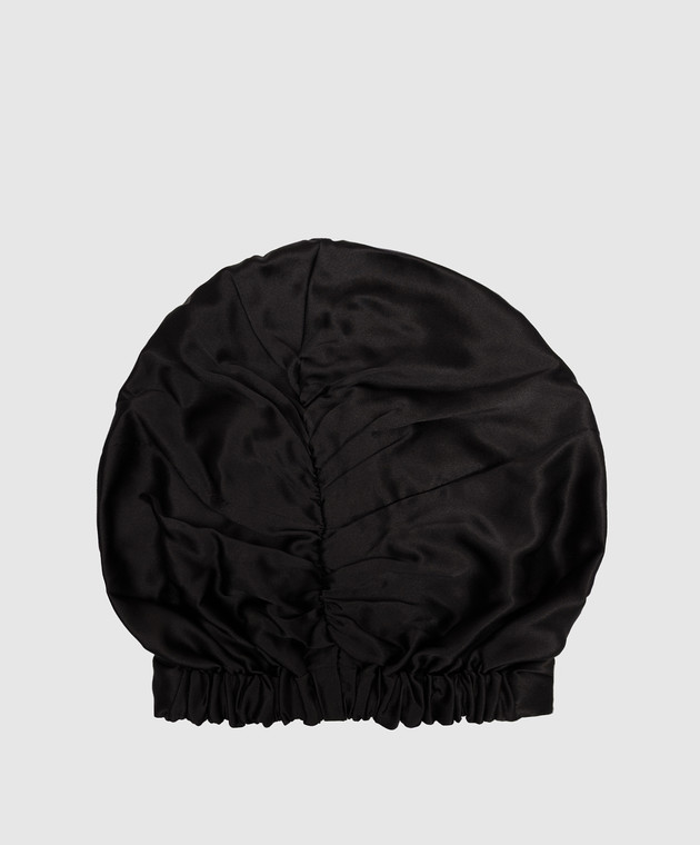 Dore & Rose Черная шапочка для сна из шелка PREMIUMSILKBONNET изображение 3