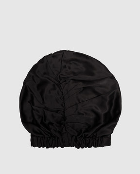 Dore & Rose Черная шапочка для сна из шелка PREMIUMSILKBONNET