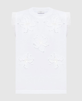 Peserico Білий топ з аплікацією S06921L1QJ00070