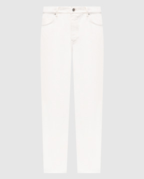 Balmain Белые джинсы с логотипом GH1MI043DG14