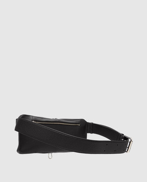 Givenchy Черная кожаная сумка с тиснением логотипа BKU05HB2GY