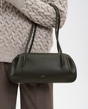 YUZEFI Зеленая кожаная сумка OYSTER OYSTERSHOULDERBAG
