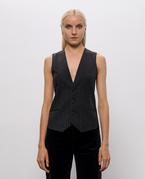 Maison Margiela MM6 Жилет с шерстью в полоску S62FB0089MTN199