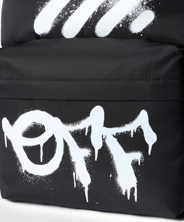 Off-White Чорний рюкзак Diagonal Spray OMNB123F25FAB001 зображення 4