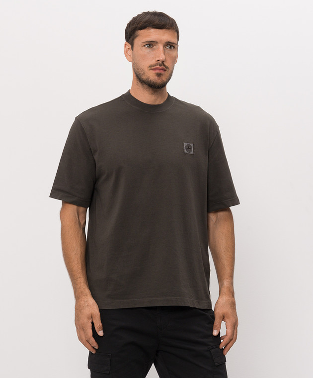 Stone Island Футболка кольору хакі L2S152100030S0500 зображення 3