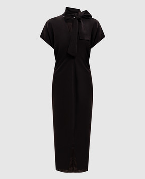 Agnona Коричнева сукня з вовни TR1203XUW022