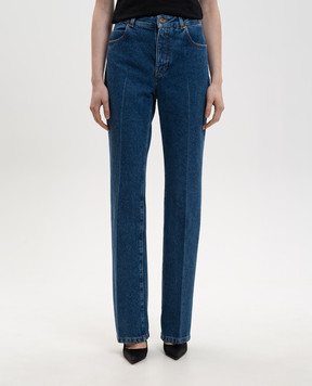 Balmain Синие джинсы с логотип патч GF1MI070DG08